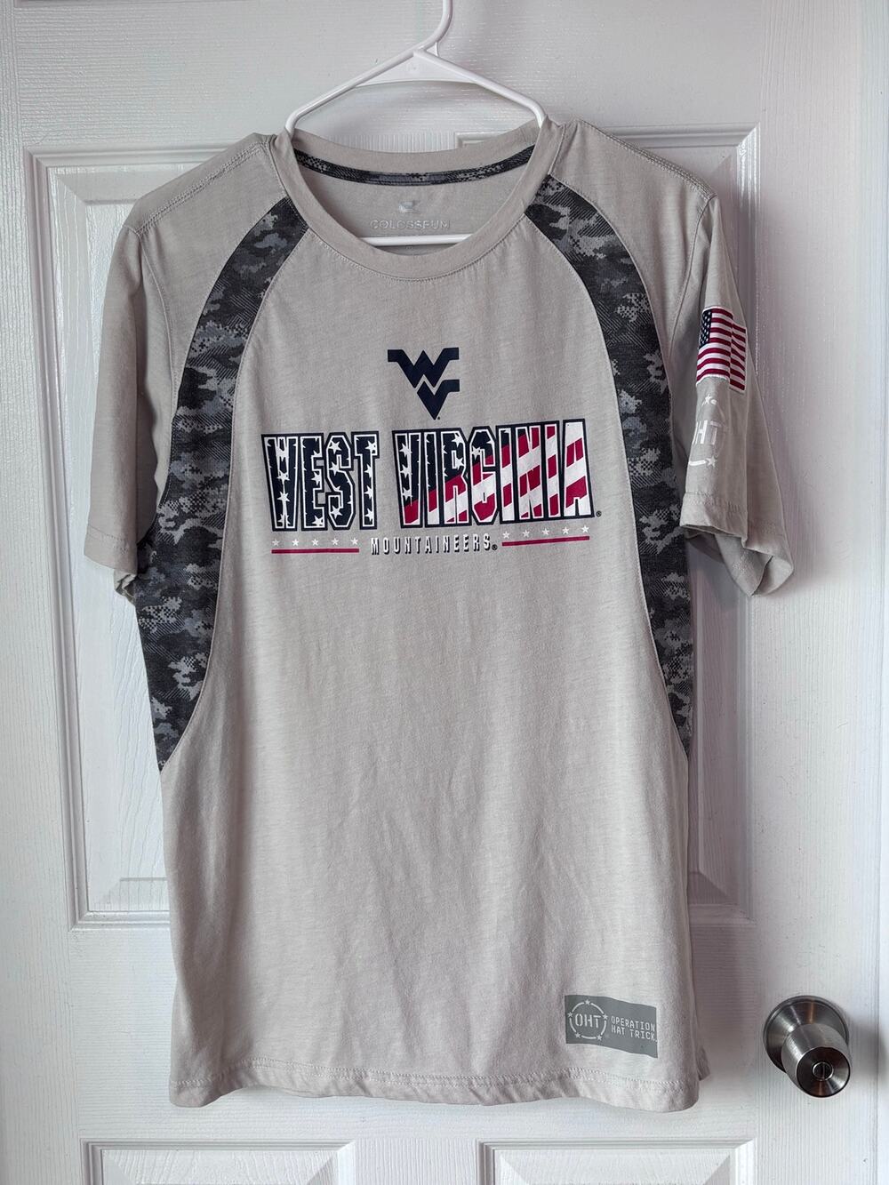 West Virginia Mountaineers Colosseum Men’s Medium Operation Hat Trick Military